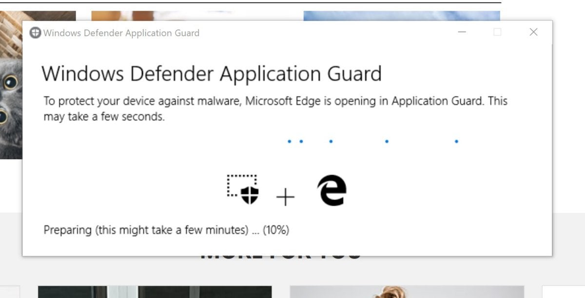 Browse safely amongst Windows Device Application Guard How Microsoft Edge's hidden WDAG browser lets yous surf the spider web securely | PCWorld