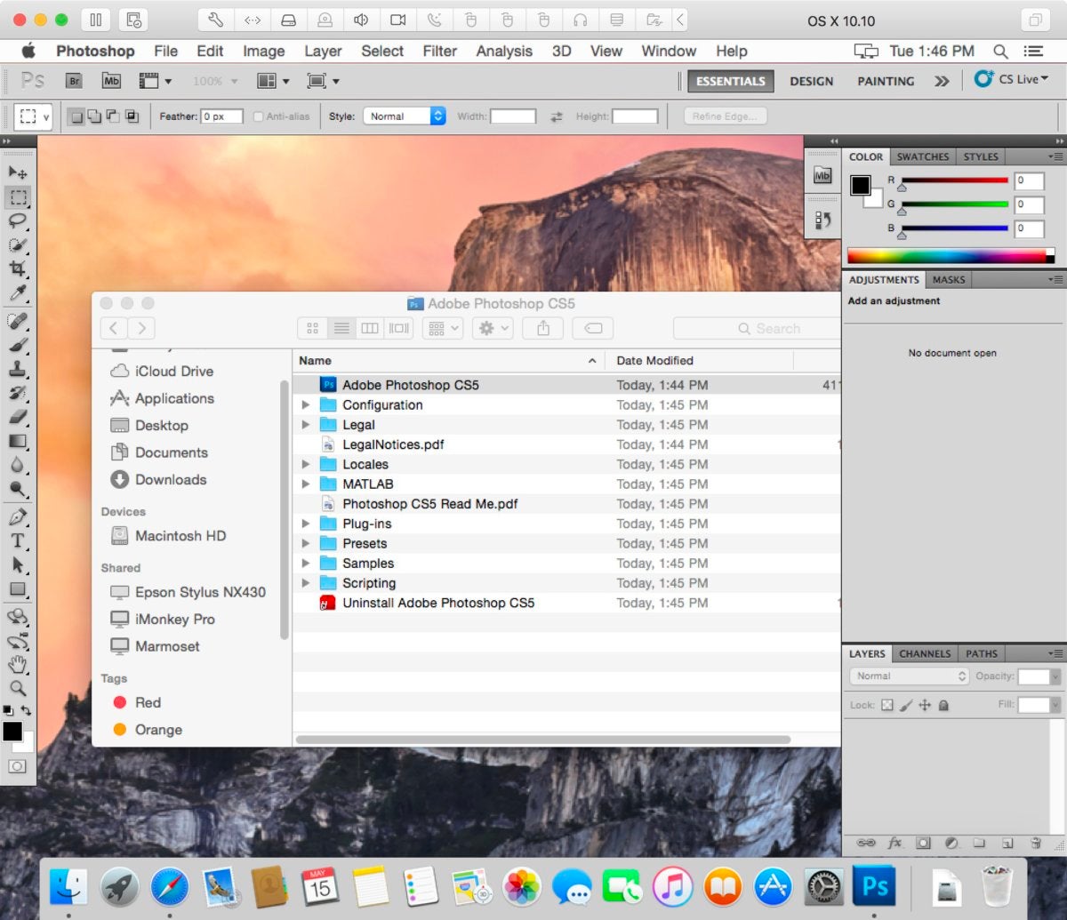 for photoshop mac os x mavericks or os x mavericks server