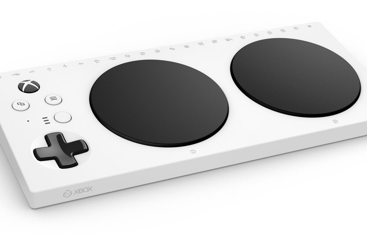 photo of Microsoft's Xbox Adaptive Controller helps players with disabilities game more comfortably image