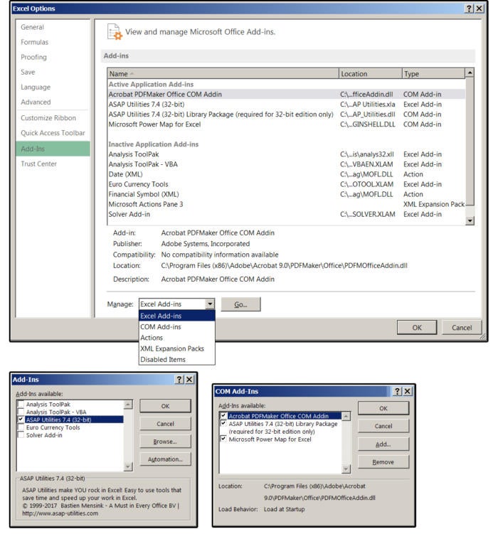 where to save microsoft excel add ins