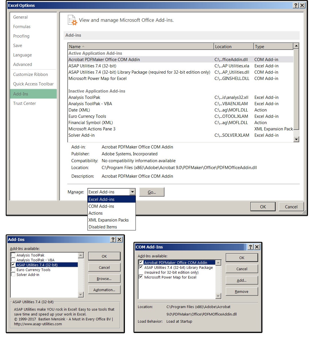 microsoft excel add ins mac