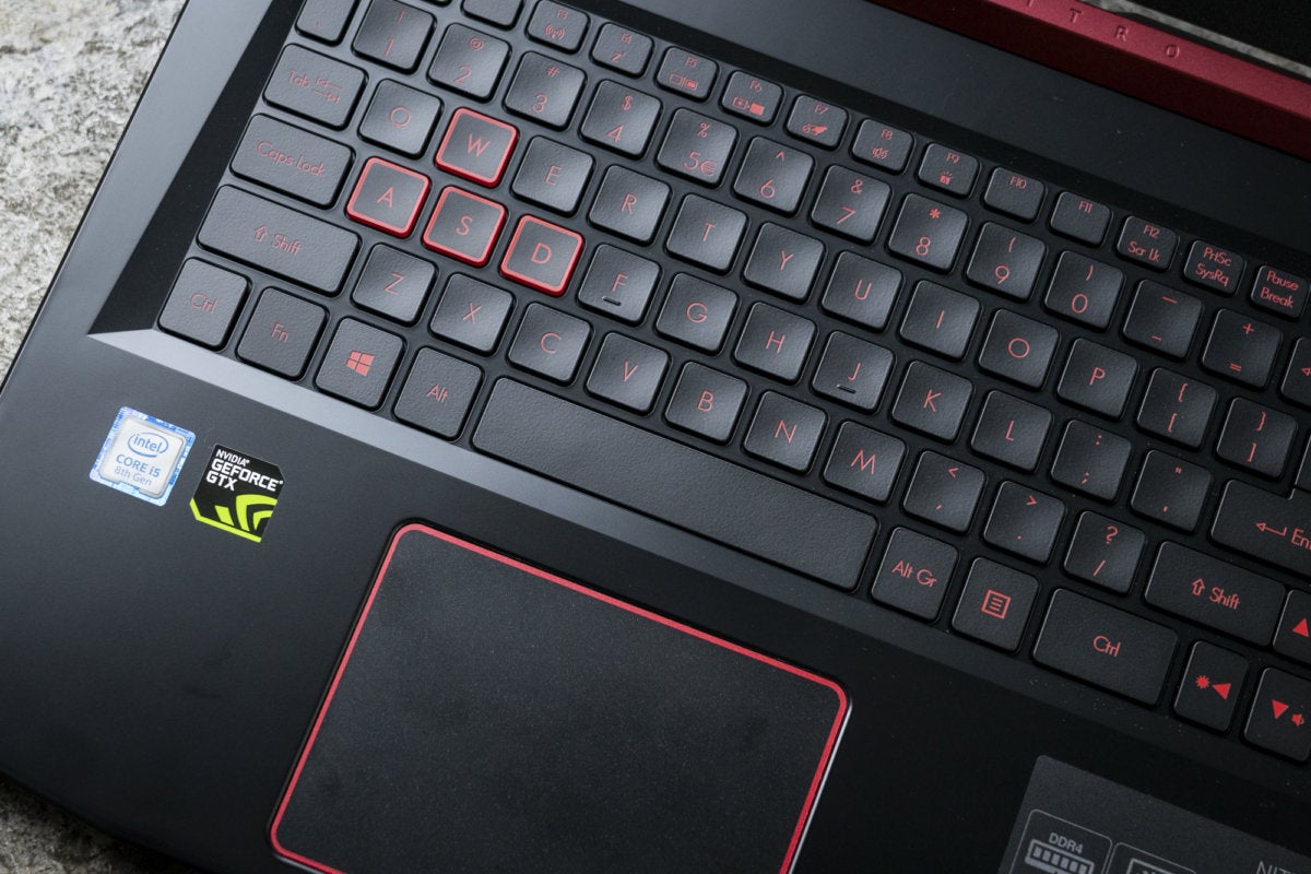 acer nitro 5 keyboard detail