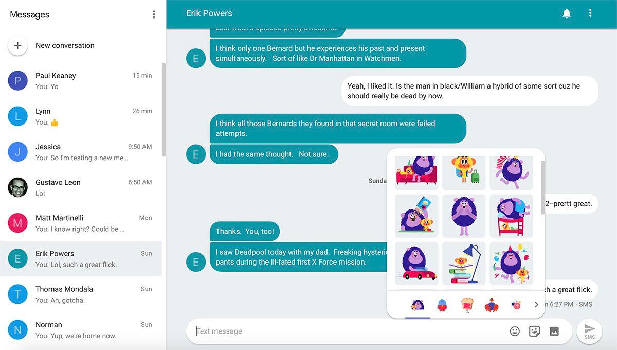 android messages on mac