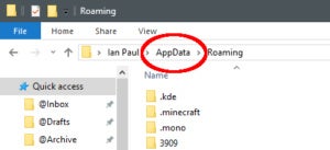 appdata folder hidden