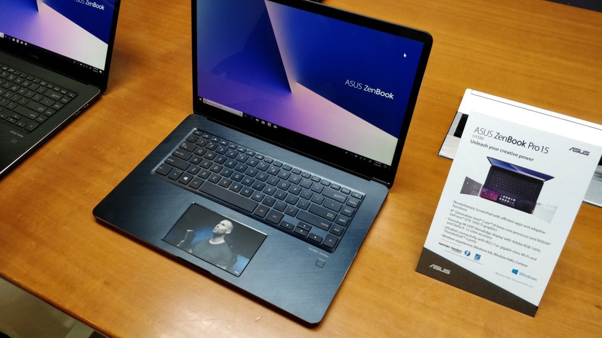 asus zenbook pro15 with screenpad