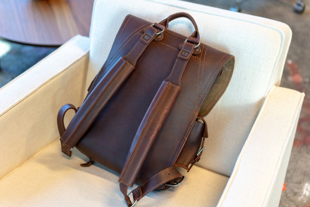 saddleback leather drawstring backpack