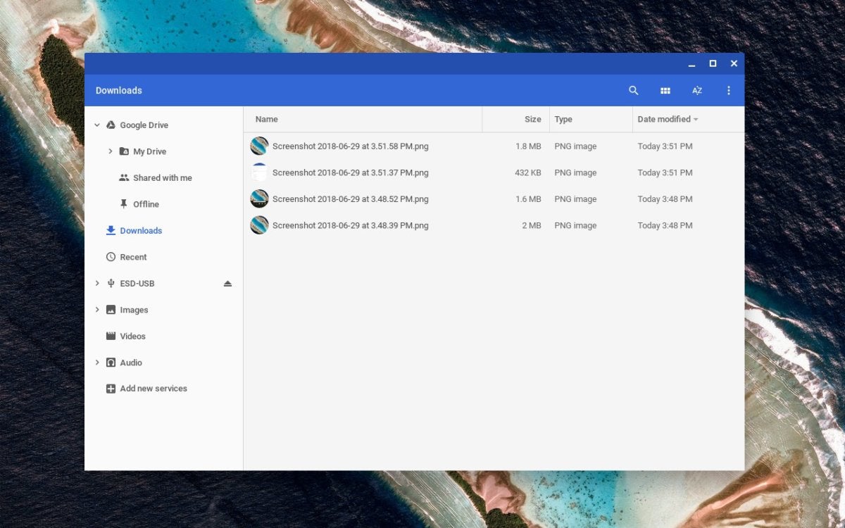 Chromebook File Explorer