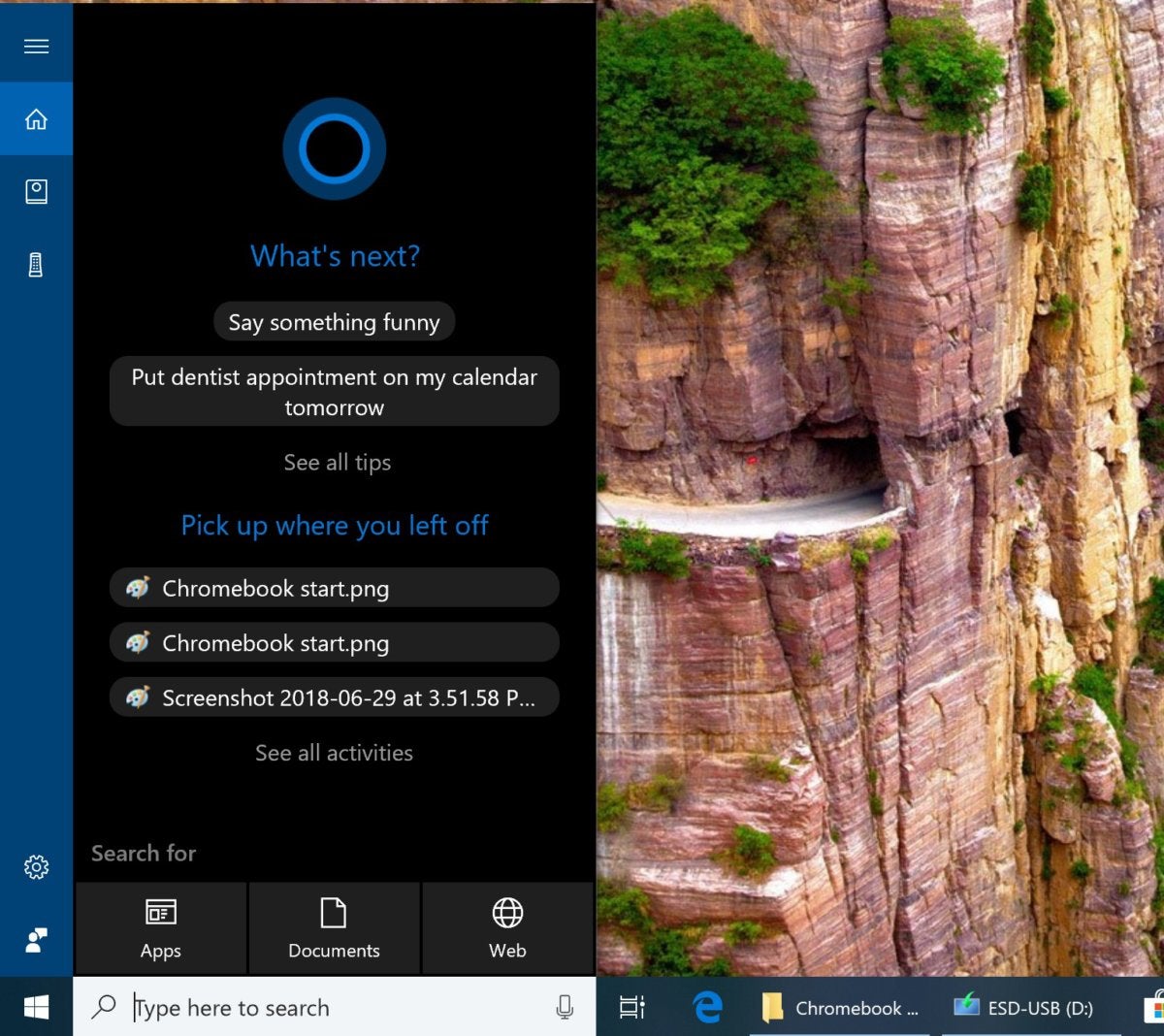 cortana on windows