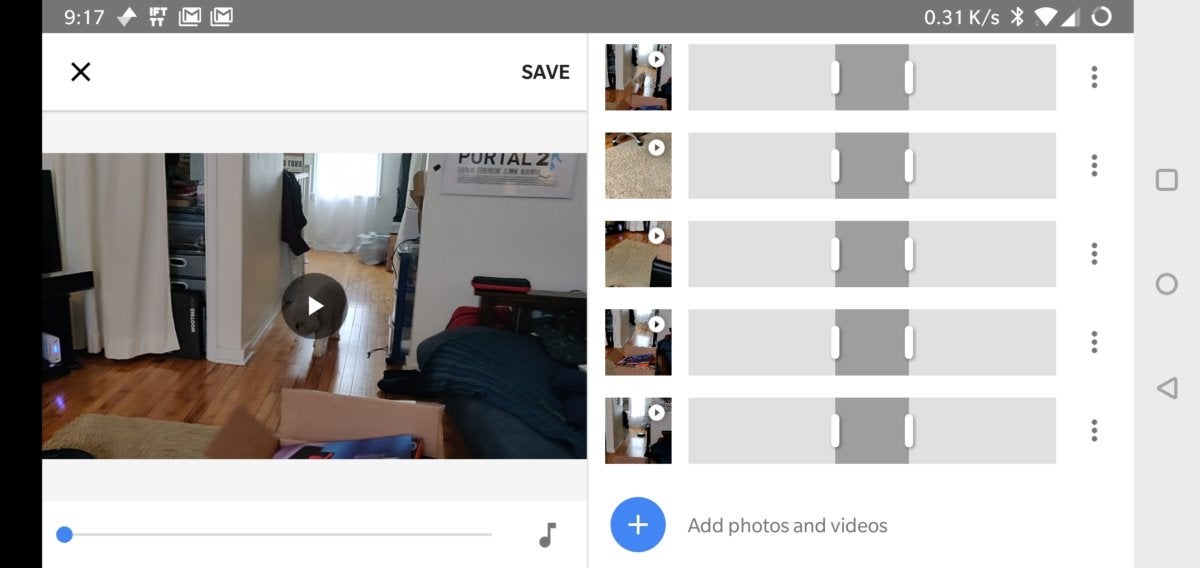 edit videos in Google Photos