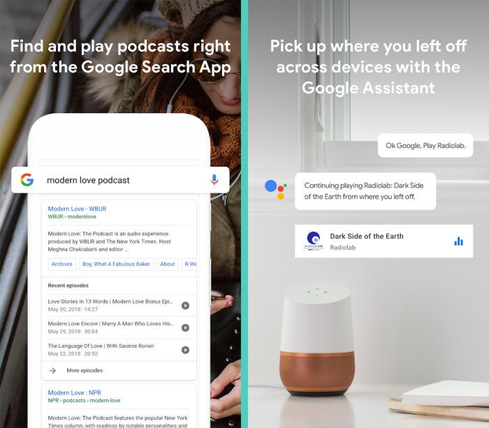 Google Podcasts, Assistant