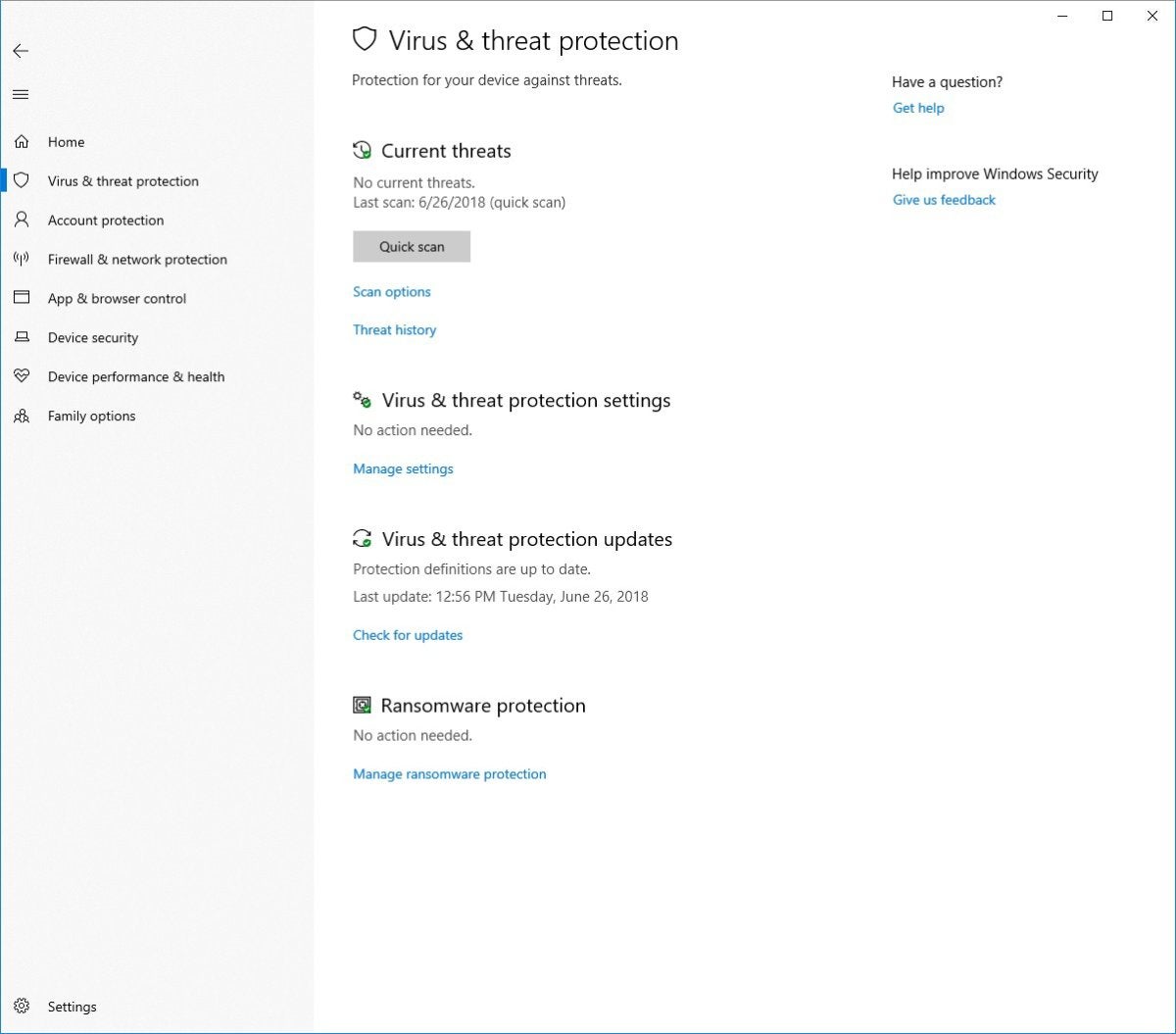 Microsoft Windows 10 insider security