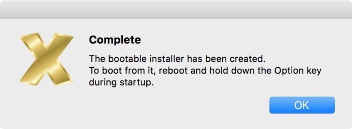 install disk create mojave done