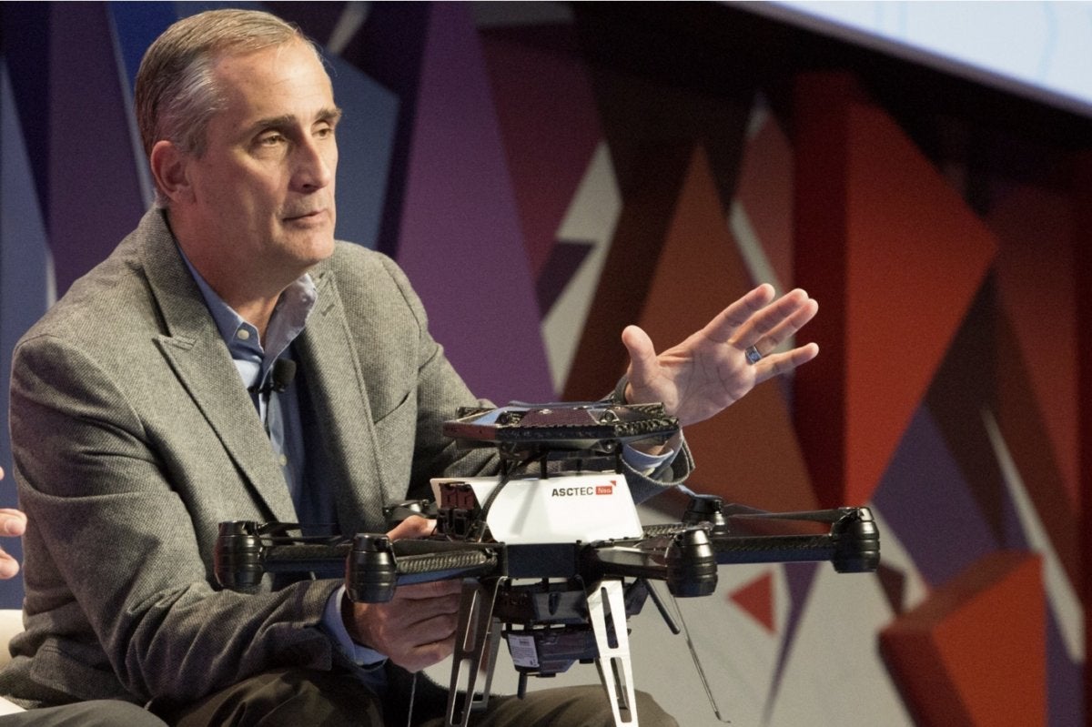 intel brian krzanich mobile world congress 2016 drones 2