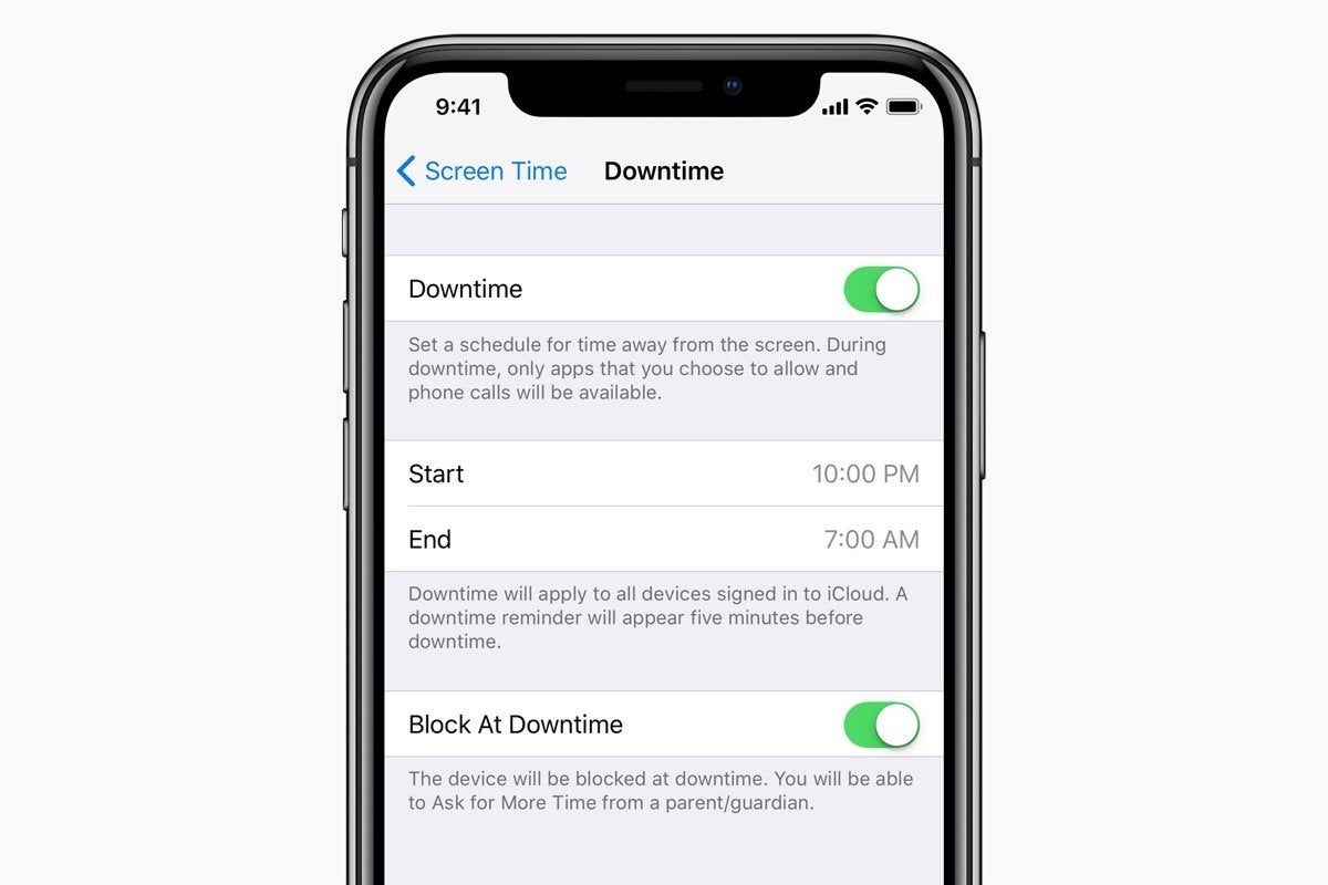 ios12 screen time downtime