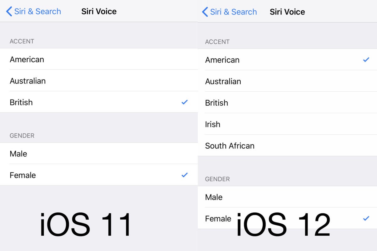 ios12 siri voice compared