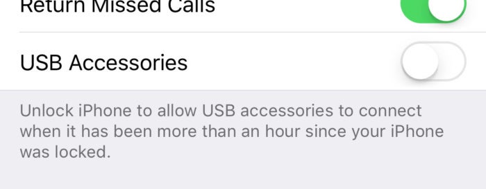 ios12 usb accessories