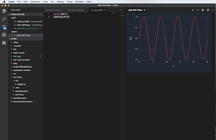 julia visual studio code