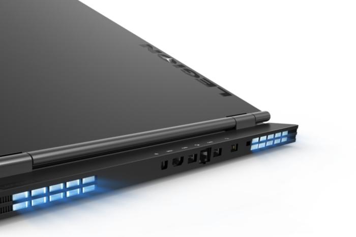 lenovo legion y730 laptop 17 inch rear ports detail