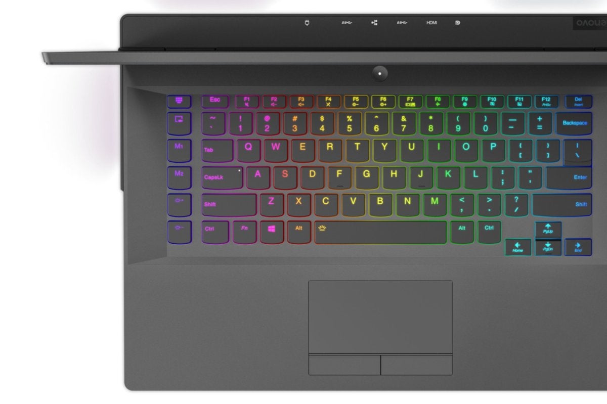 lenovo legion y730 laptop corsair icue rgb keyboard detail