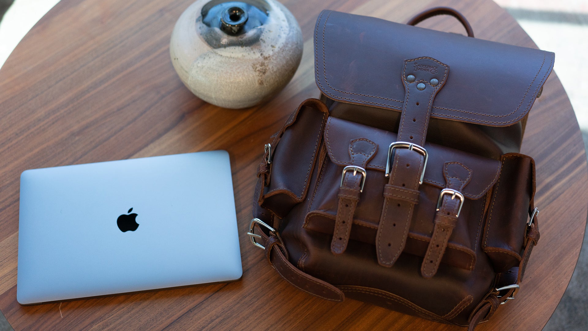Saddleback Leather Thin Front Pocket Backpack