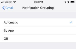 Grouped Notifications