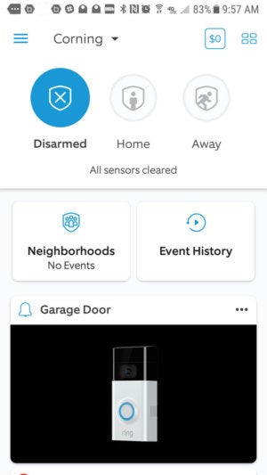 ring alarm home and armed
