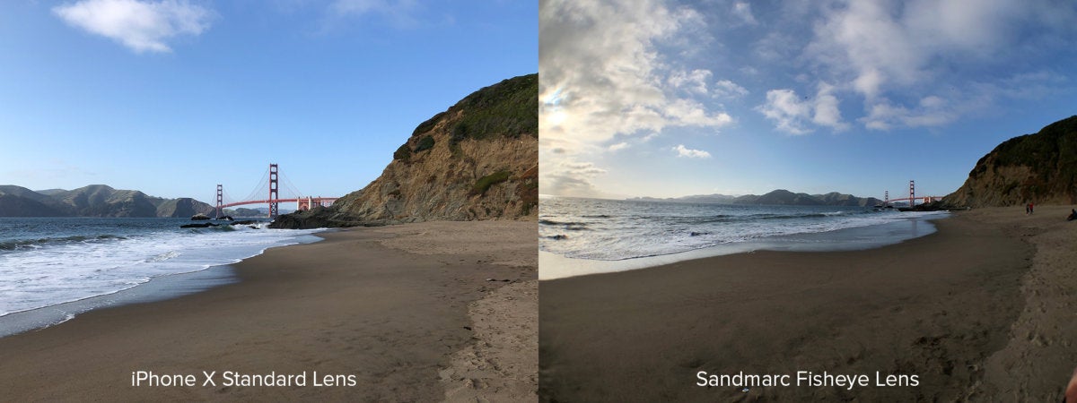 Sandmarc Fisheye Comparison Golden Gate Bridge