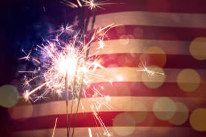 sparklers fireworks / American flag independence day by 1200x8