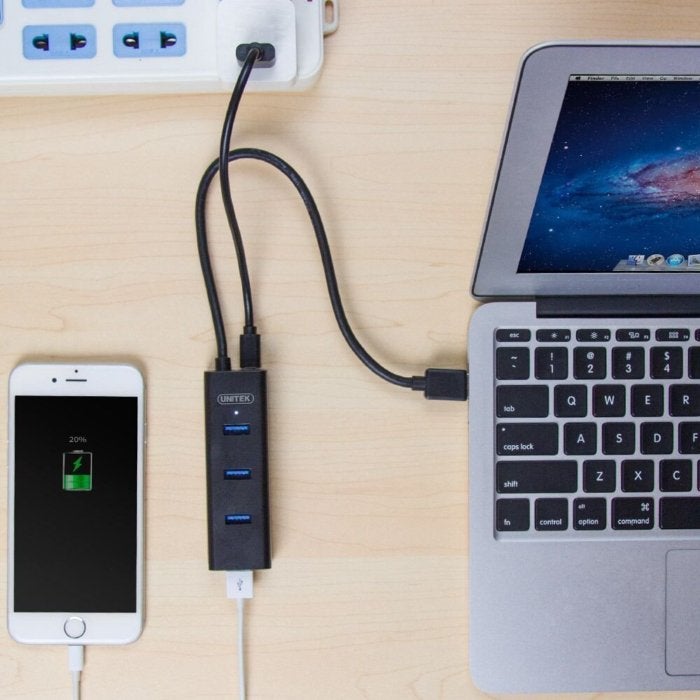 unitek portable usb 3.0 4 port high speed hub micro usb detail