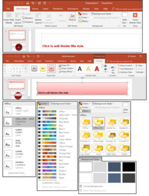 11 modify the slide master style sheet