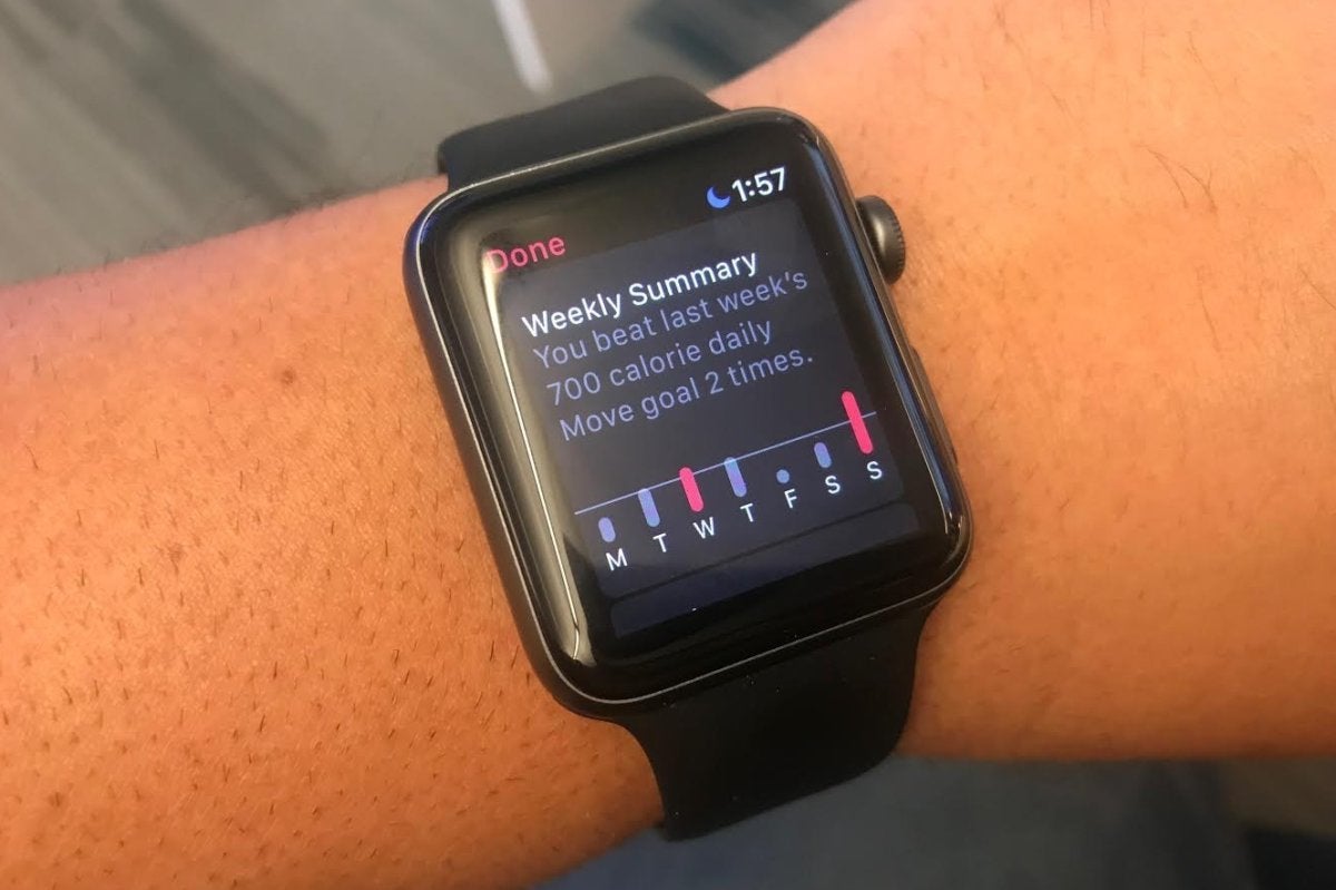 apple watch weekly summary