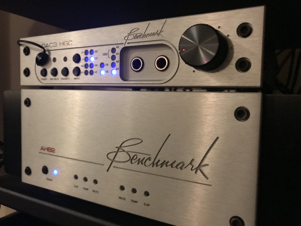 I teamed the DAC3 HGC with a pair of Benchmark AHB2 power amplifiers and RBH speakers for stero list
