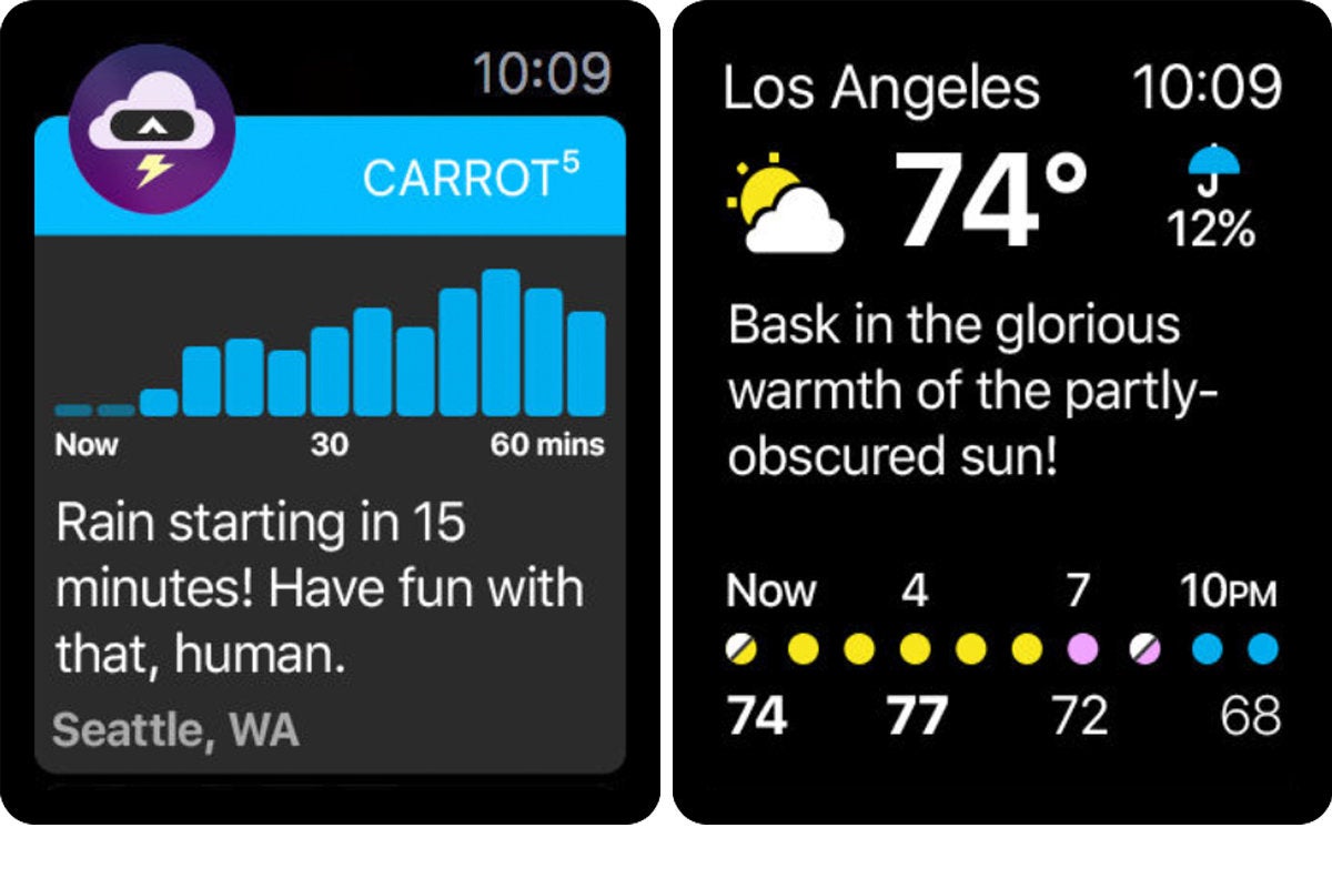 carrot weather apple watch