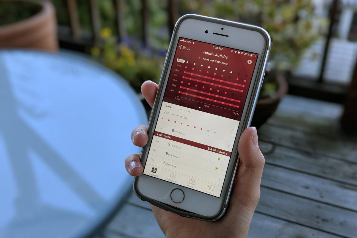 hourly activity fitbit