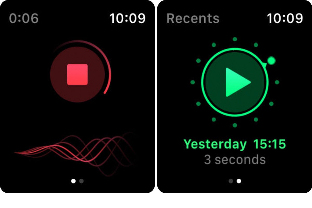 just press record apple watch