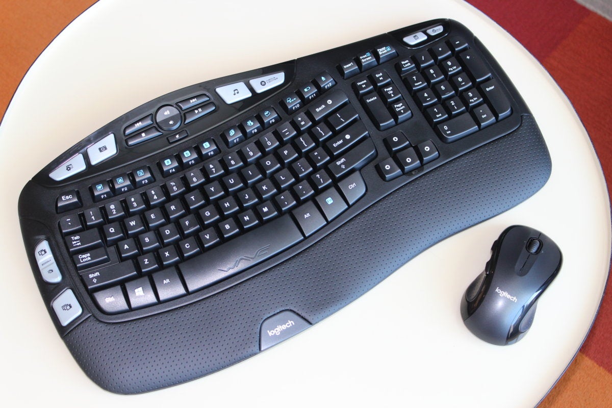 Logitech Wireless Wave Combo Mk550 Review This Ergonomic Keyboard Needs Better Keys Pcworld