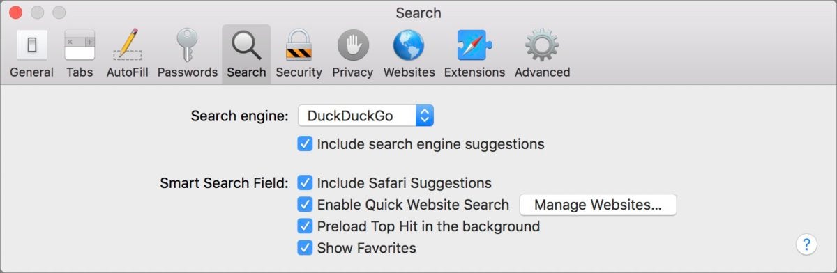 mac911 search safari preference