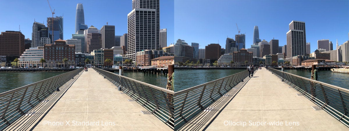 Olloclip wide comparison SF skyline