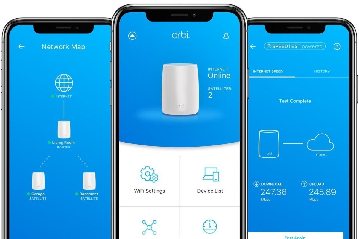 orbi home mesh wifi system iphonex controls