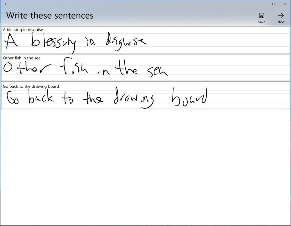 Microsoft Font Maker phrases