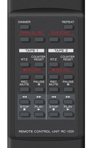 tascam 202mkvii remote