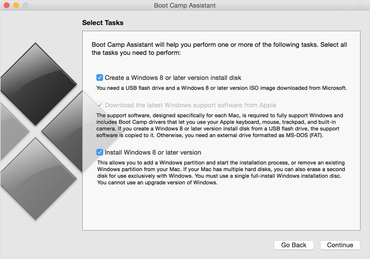 boot camp mac install