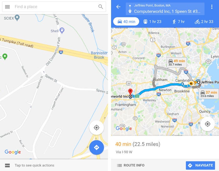 refresh old android phone - google maps go