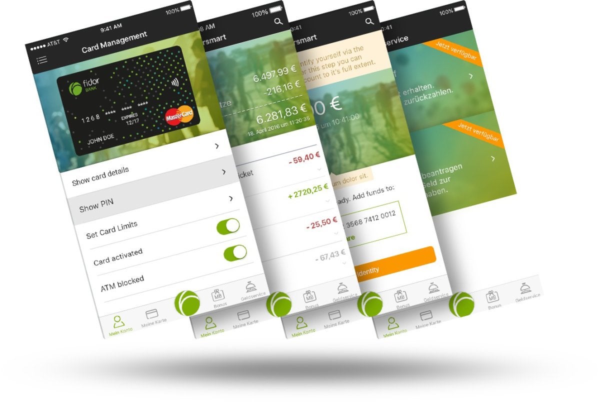 FidorBank mobile banking apps