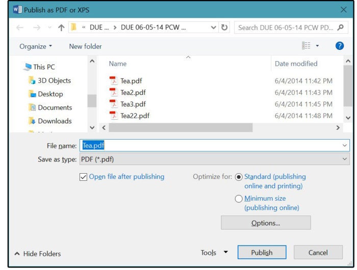 06b2 publish pdf as a standard online and or print file
