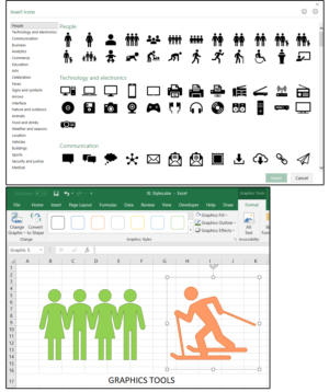 08 insert an icon format with the graphics tools