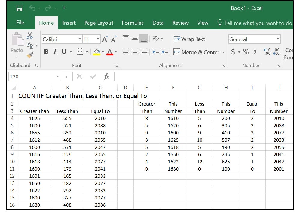 count if then formula in excel