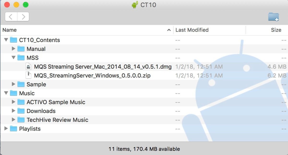 The Activo comes with a free, easy-to-use DLNA-compliant streaming server for Mac and Windows comput