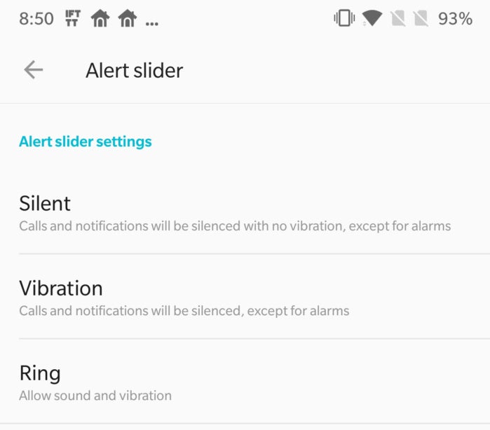 alert slider OnePlus 6