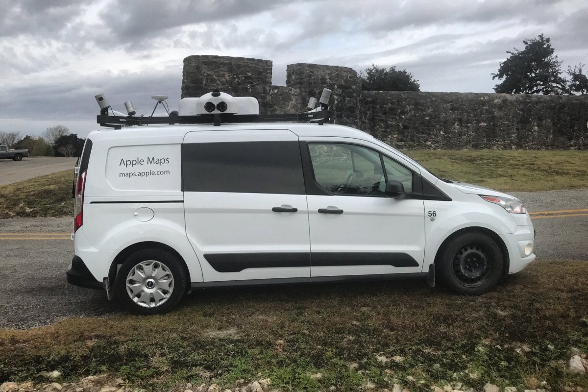 apple maps car